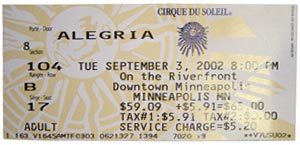 Cirque du Soleil ticket